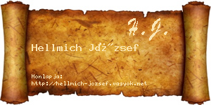 Hellmich József névjegykártya