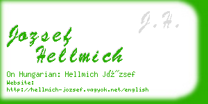 jozsef hellmich business card